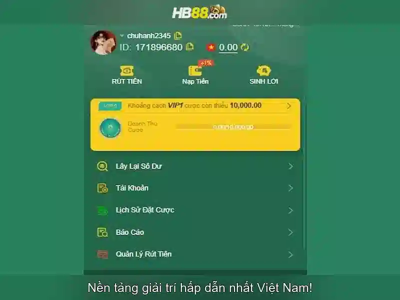 Giao diện nhà cái hoàn hảo